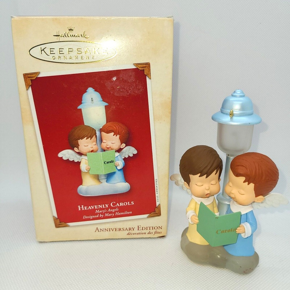 Hallmark Keepsake Ornament 2002 Heavenly Carols Marys Angels 15th Anniversary
